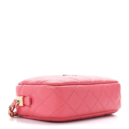 Chanel Iridescent Caviar Small Timeless Camera Case Coral 4 of 10