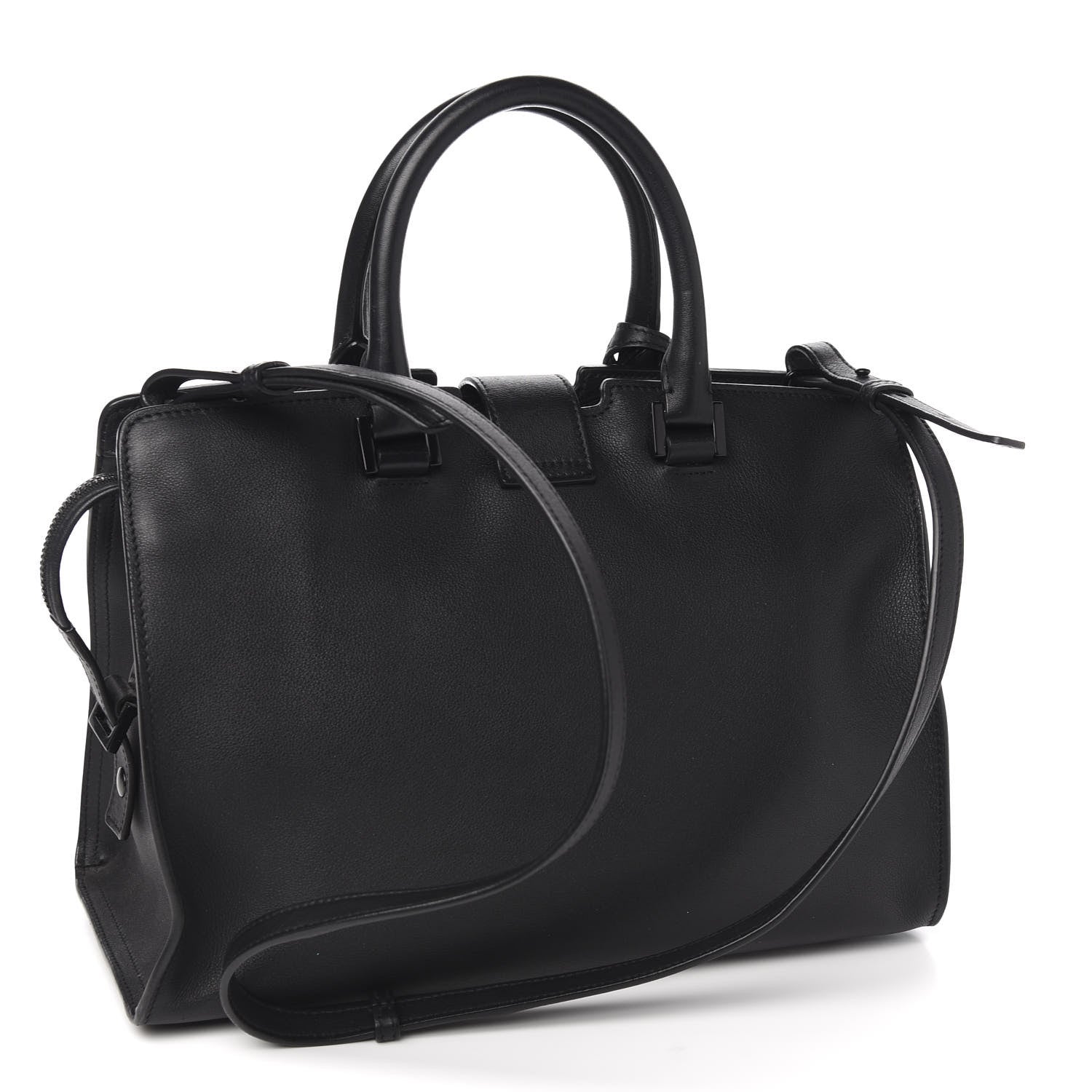 Saint Laurent Smooth Calfskin Small Monogram Cabas Black 1 of 11