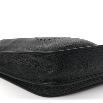 Hermes Taurillon Clemence Evelyne II PM Black 7 of 8