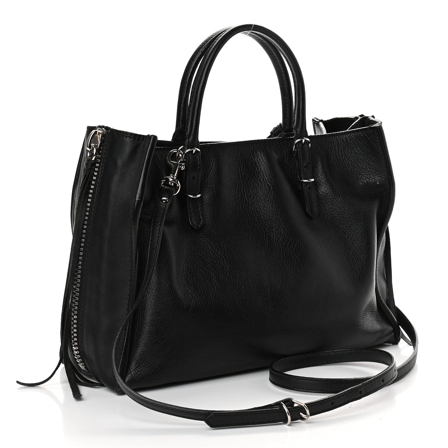 Balenciaga Calfskin Papier Mini A4 Tote Black 3 of 9