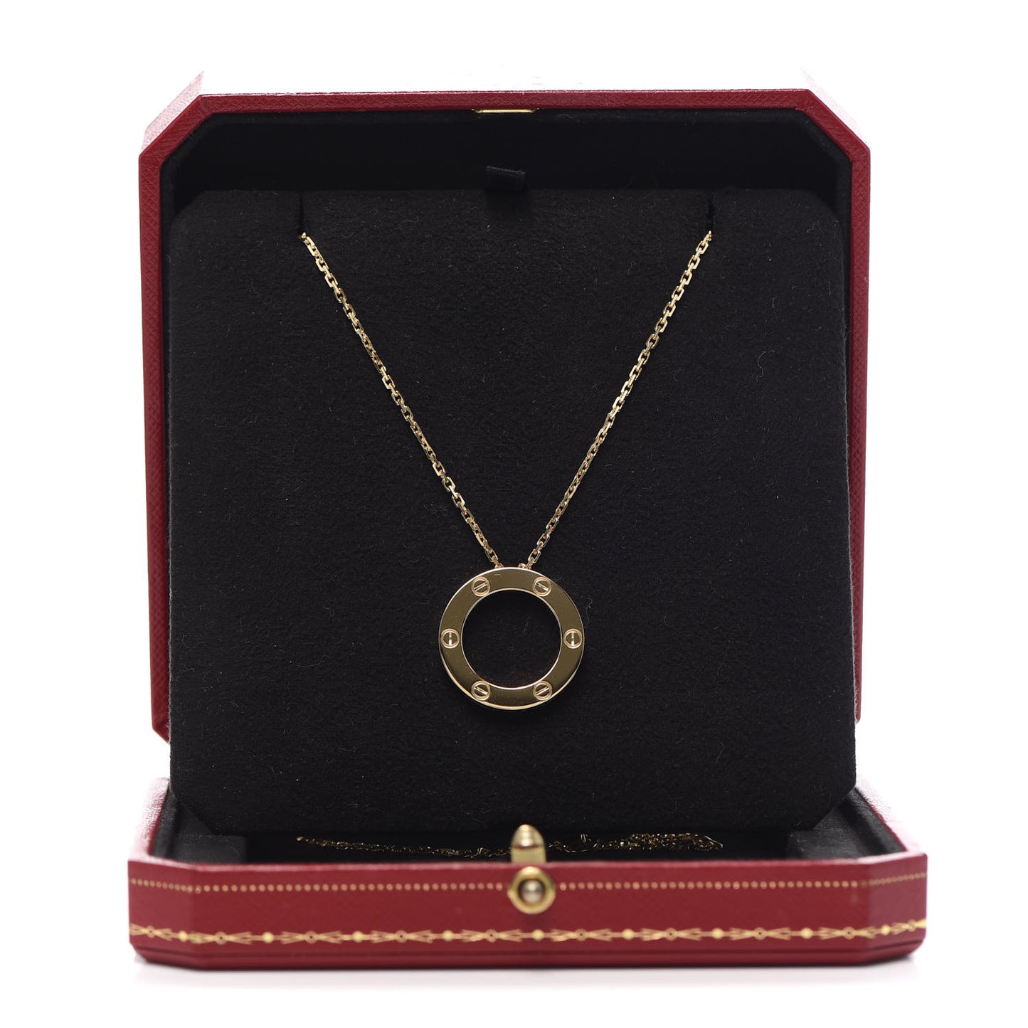 18K Yellow Gold LOVE Pendant Necklace