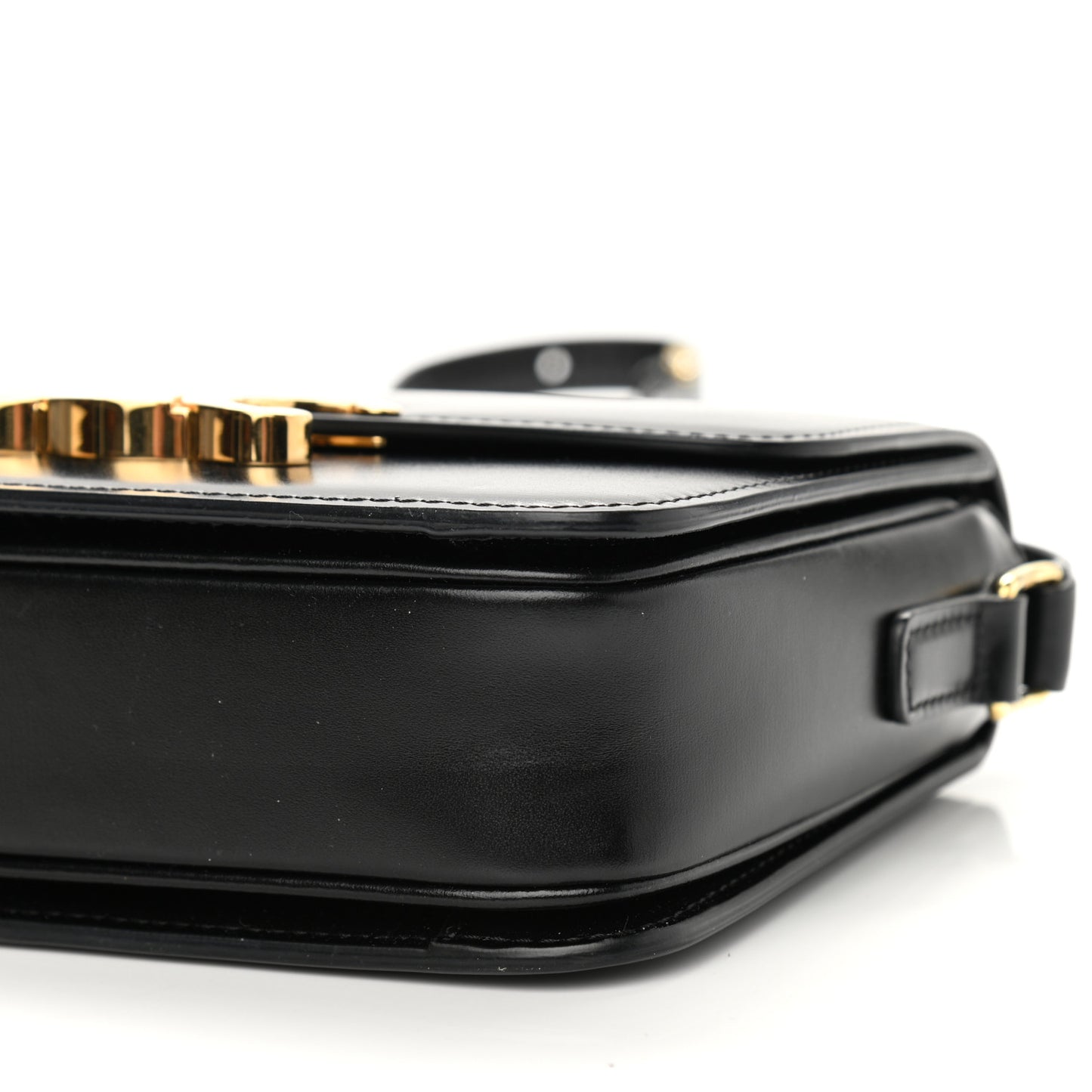 Shiny Calfskin Small Triomphe Black