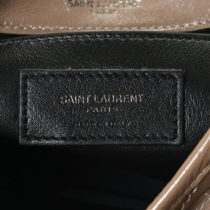 Saint Laurent Crinkled Calfskin Matelasse Monogram Baby Niki Chain Satchel Light Taupe 6 of 10