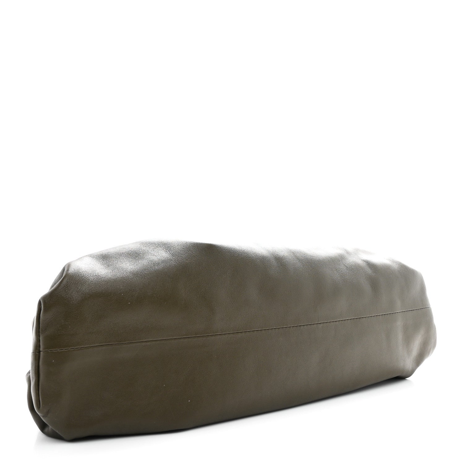 Bottega Veneta Smooth Butter Calf The Pouch Oversized Clutch Kaki Fondent 4 of 10