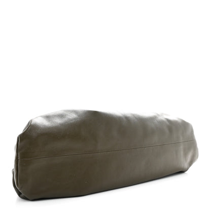 Bottega Veneta Smooth Butter Calf The Pouch Oversized Clutch Kaki Fondent 4 of 10