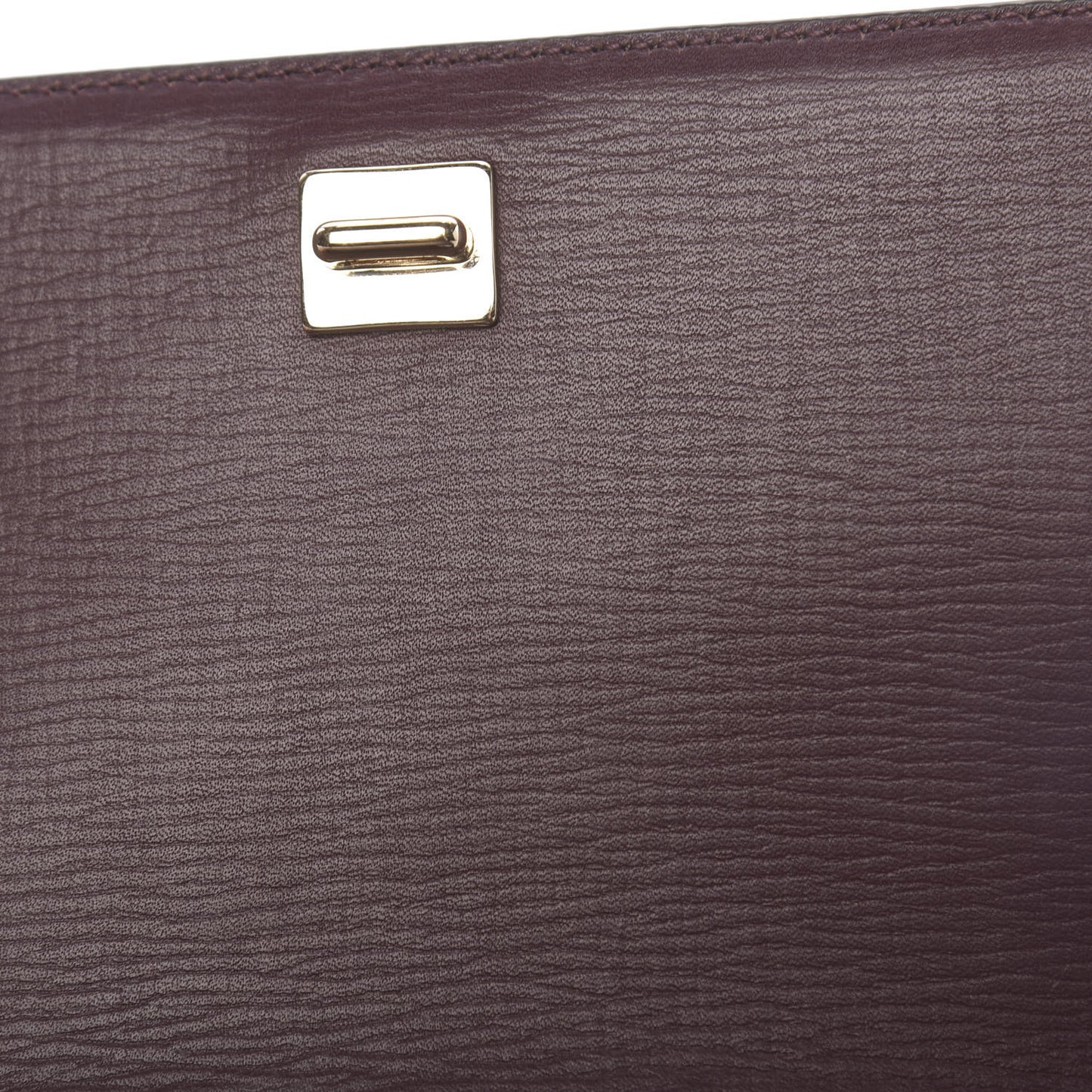 Textured Calfskin Mini Pandora Box Chain Crossbody Bag Oxblood