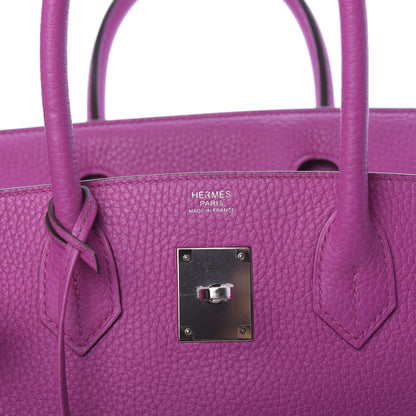 Hermes Taurillon Clemence Birkin 30 Magnolia 4 of 6