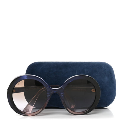 Gucci Round Sunglasses Blue Grey 7 of 7