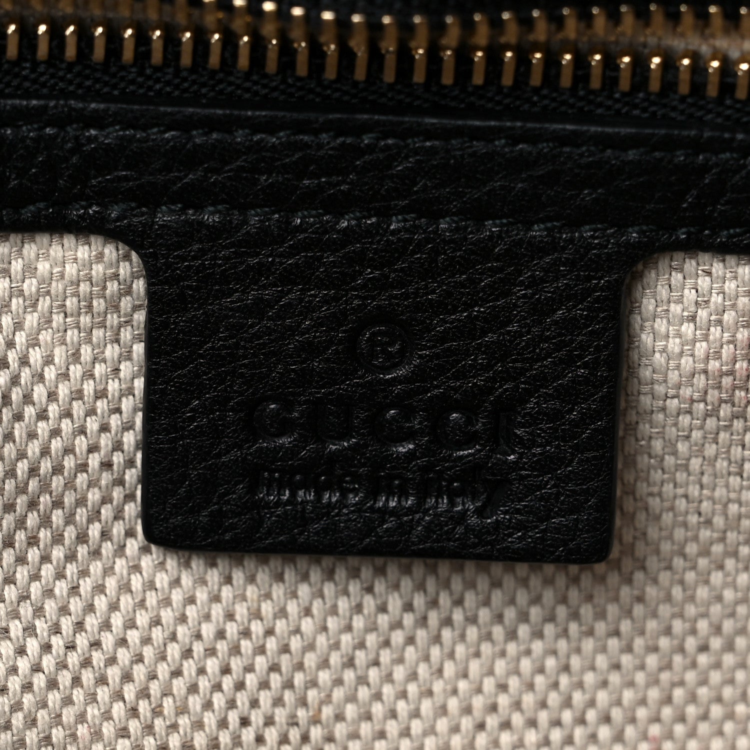 Gucci Pebbled Calfskin Medium Soho Chain Shoulder Bag Black 6 of 13