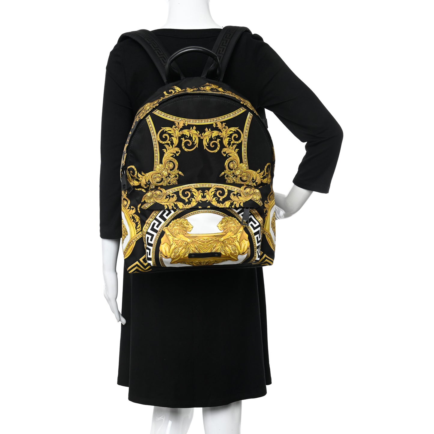 Nylon La Coupe de Dieux Print Backpack Black