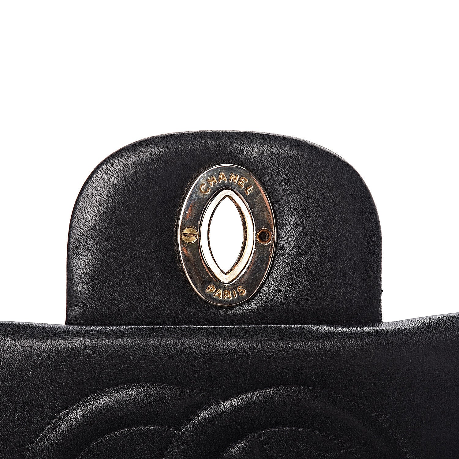 Chanel Lambskin Quilted XL Jumbo Single Flap Black 10 of 11