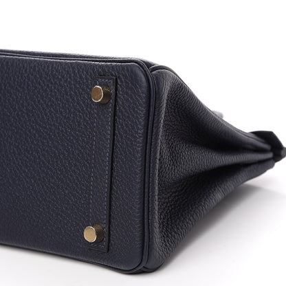 Hermes Togo Birkin 25 Bleu Nuit 26 of 27