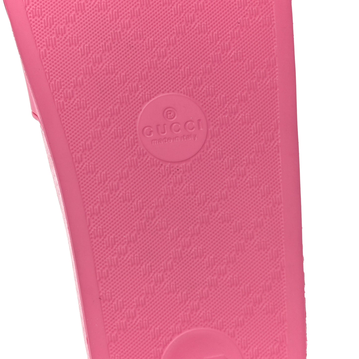 Rubber Womens Logo Slide Sandals 39 Fuchsia
