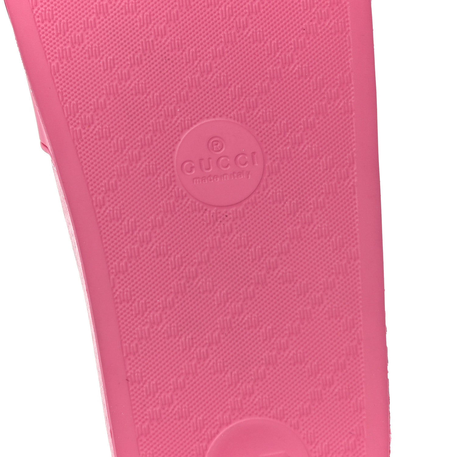 Gucci Rubber Womens Logo Slide Sandals 39 Fuchsia 9 of 11