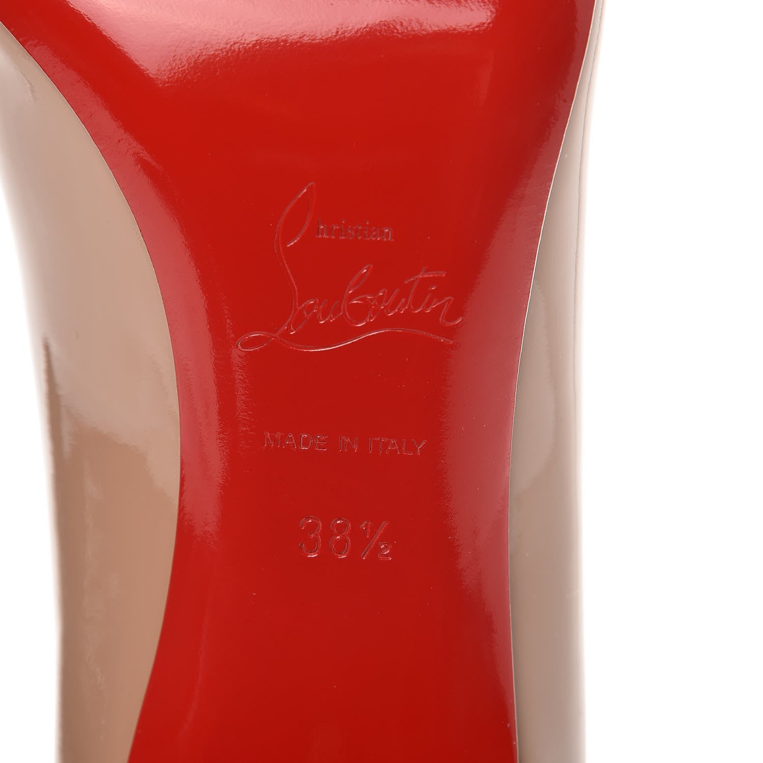 Christian Louboutin Patent Simple 70 Pumps 38.5 Nude 6 of 8