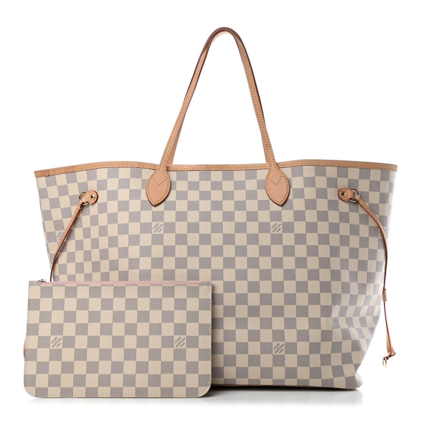 Damier Azur Neo Neverfull GM Rose Ballerine