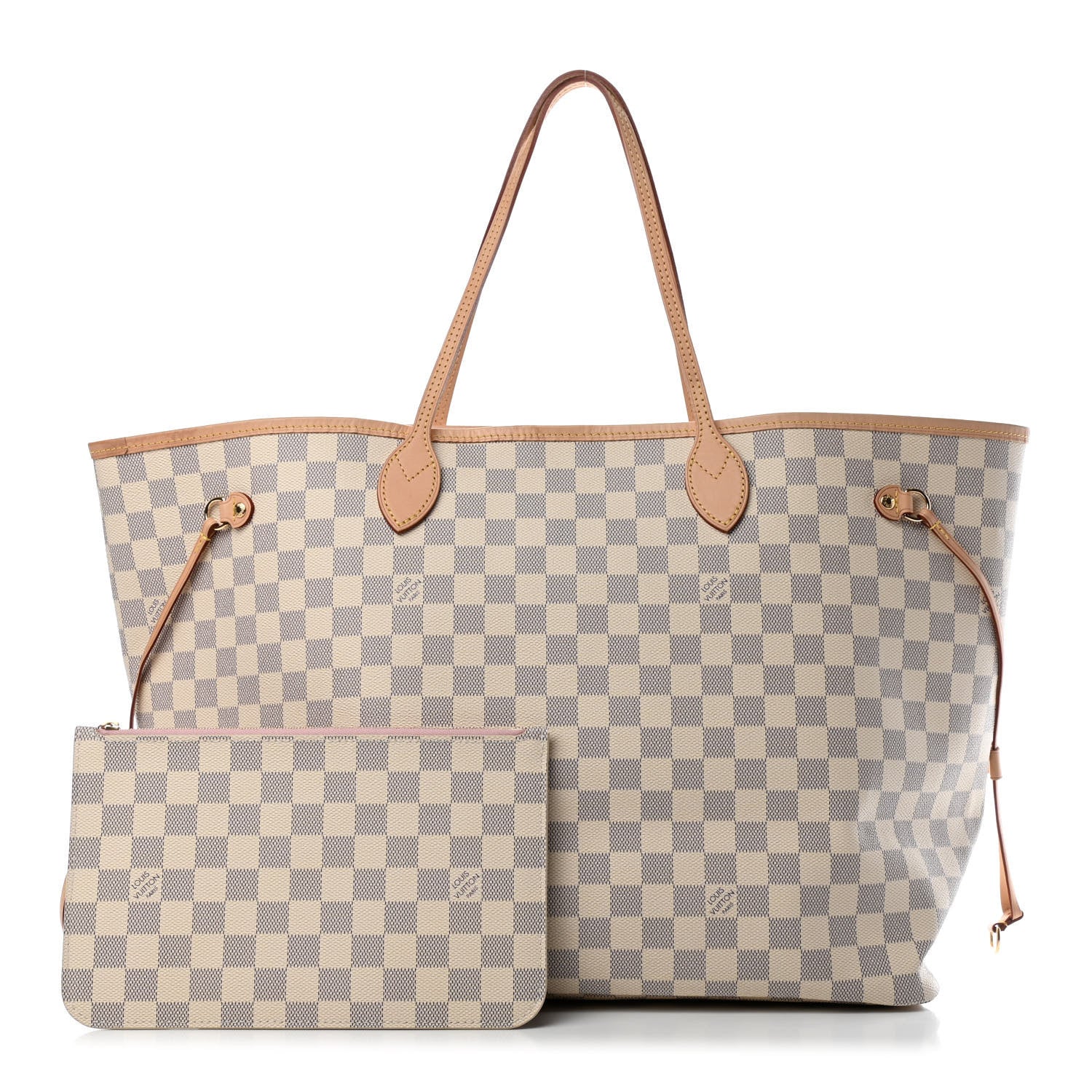 Louis Vuitton Damier Azur Neo Neverfull GM Rose Ballerine 1 of 4