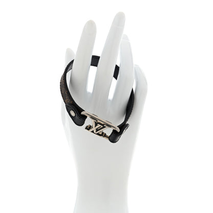 Louis Vuitton Monogram LV Slim Dimension Reversible Bracelet Ebene Black 2 of 7