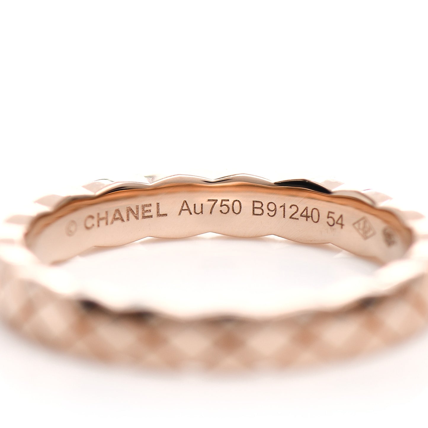 18K Beige Gold Mini Coco Crush Ring 54 6.75