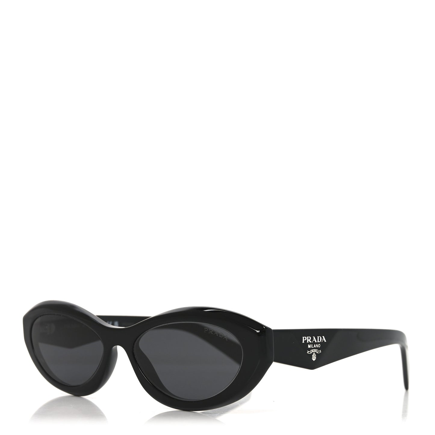 Acetate Oval Sunglasses SPR 26Z Black