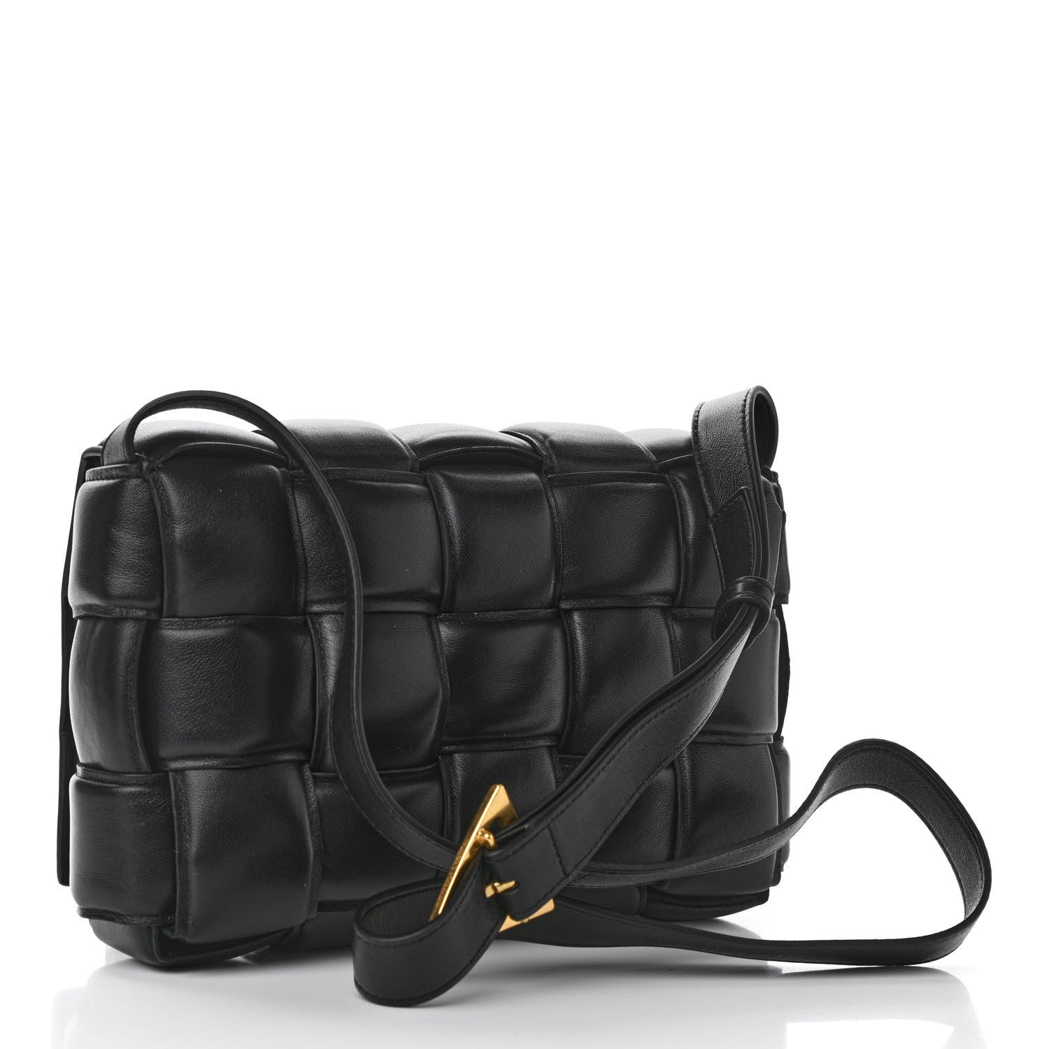 Bottega Veneta Nappa Maxi Intreccio Padded Cassette Crossbody Bag Black 3 of 10