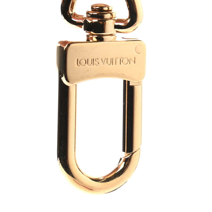 Louis Vuitton Metal Resin Game On Dice and Heart Charm Key Holder Gold 3 of 3