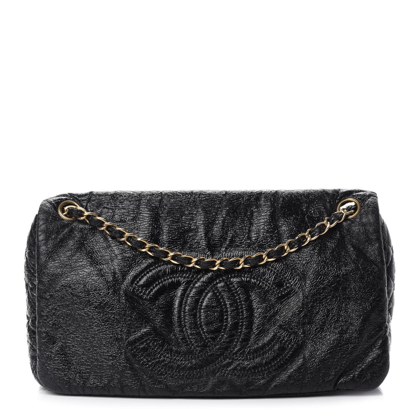 Vinyl Medium Rock and Chain Flap Black