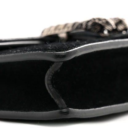 Gucci Suede Super Mini Dionysus Shoulder Bag Black 9 of 11