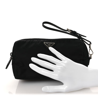 Prada Re-Nylon Vela Saffiano Wristlet Black 2 of 12