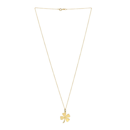 Jennifer Meyer 18K Yellow Gold Large Clover Pendant Necklace 3 of 6