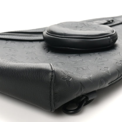 Louis Vuitton Calfskin Shadow Monogram Duo Slingbag Black 10 of 10