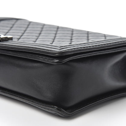 Chanel Lambskin Quilted Large Boy Flap Black 6 of 9