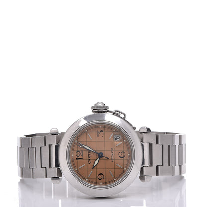 Cartier Stainless Steel 35mm Pasha C Automatic Watch Pink 4 of 8