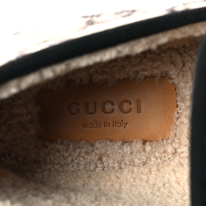 Gucci Covered Wool GG Monogram Womens Fria Horsebit Loafers 41 Beige Ebony Black Butterscotch 8 of 8