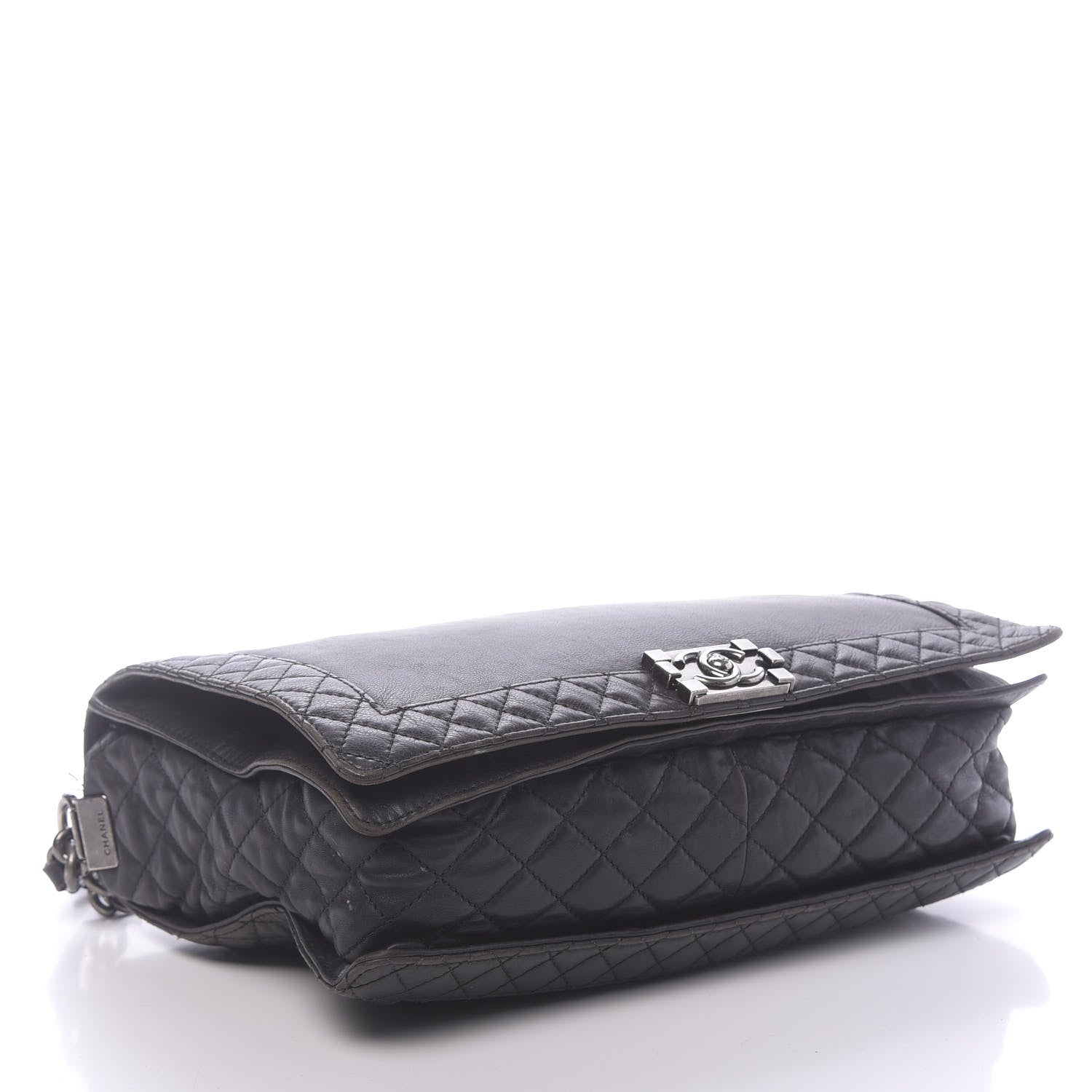 Chanel Calfskin Large Boy Reverso Flap Black 4 of 14