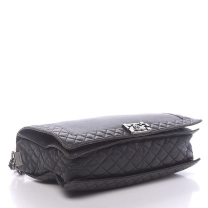 Chanel Calfskin Large Boy Reverso Flap Black 4 of 14