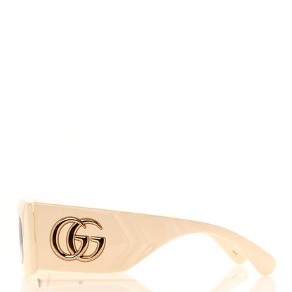 Gucci Acetate Rectangular Sunglasses GG0811S Ivory 3 of 6