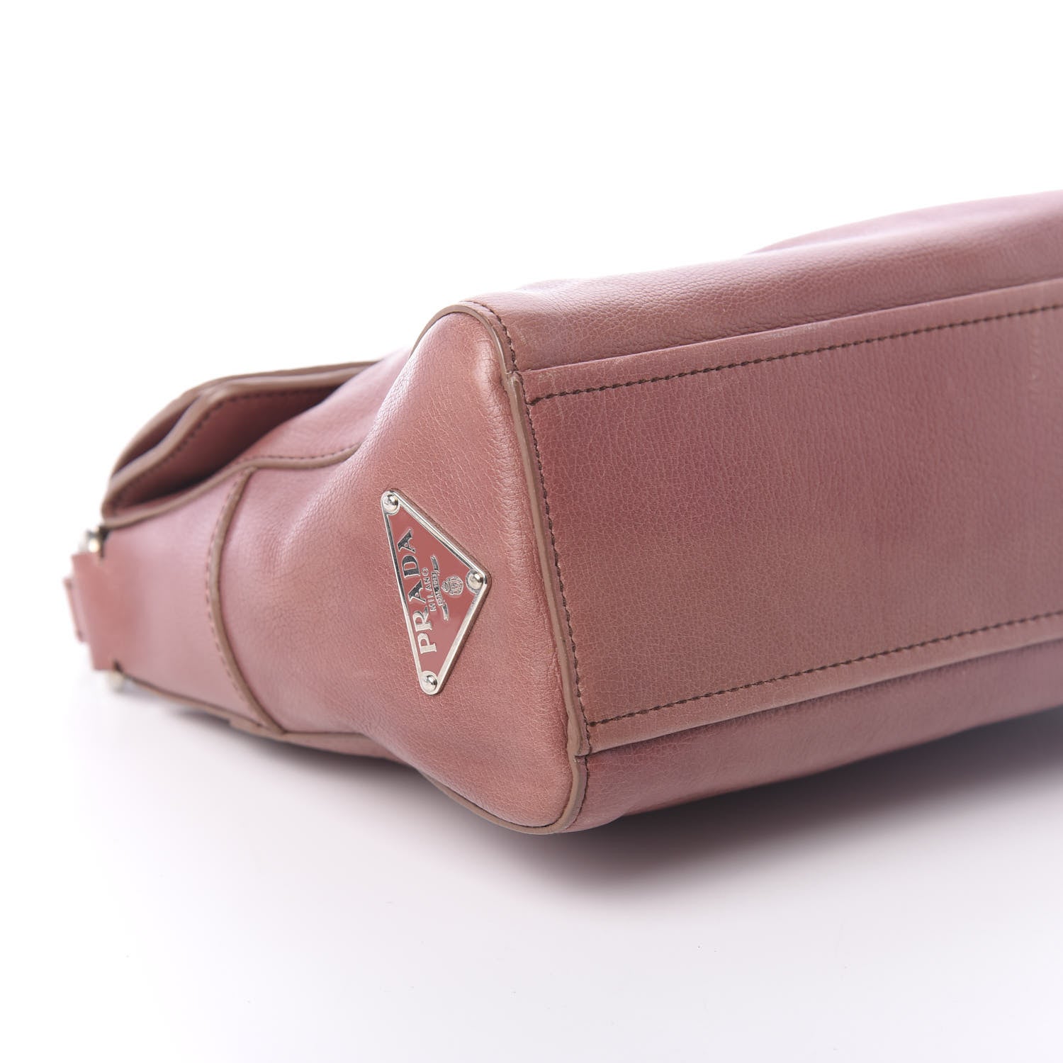 Prada Buffalo Easy Pushlock Flap Shoulder Bag Confetto 7 of 8