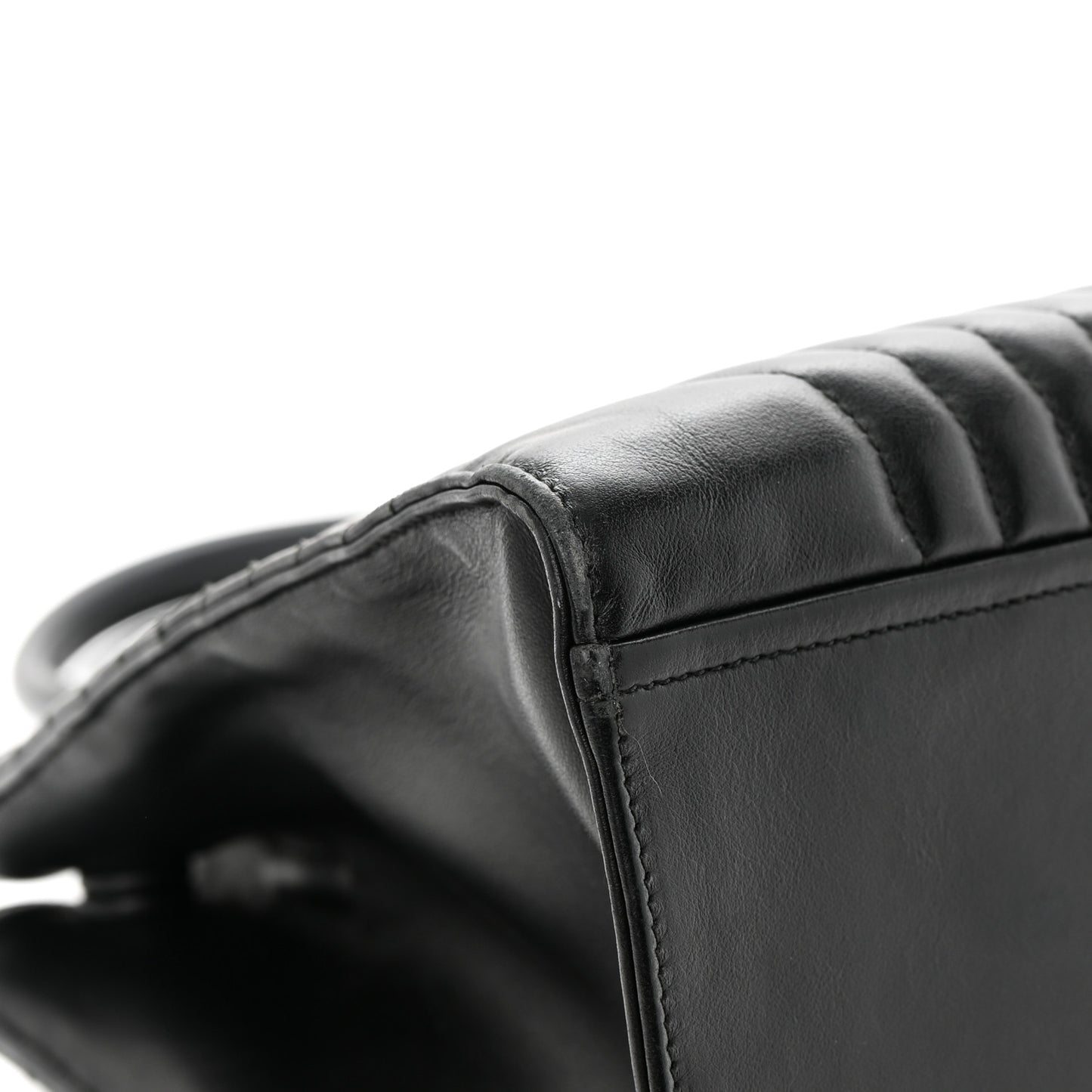 Soft Calfskin Impunture Diagramme Tote Black