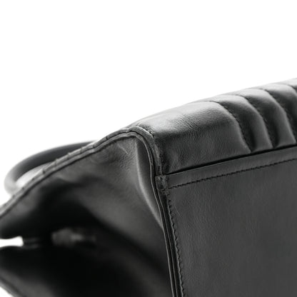 Prada Soft Calfskin Impunture Diagramme Tote Black 11 of 17