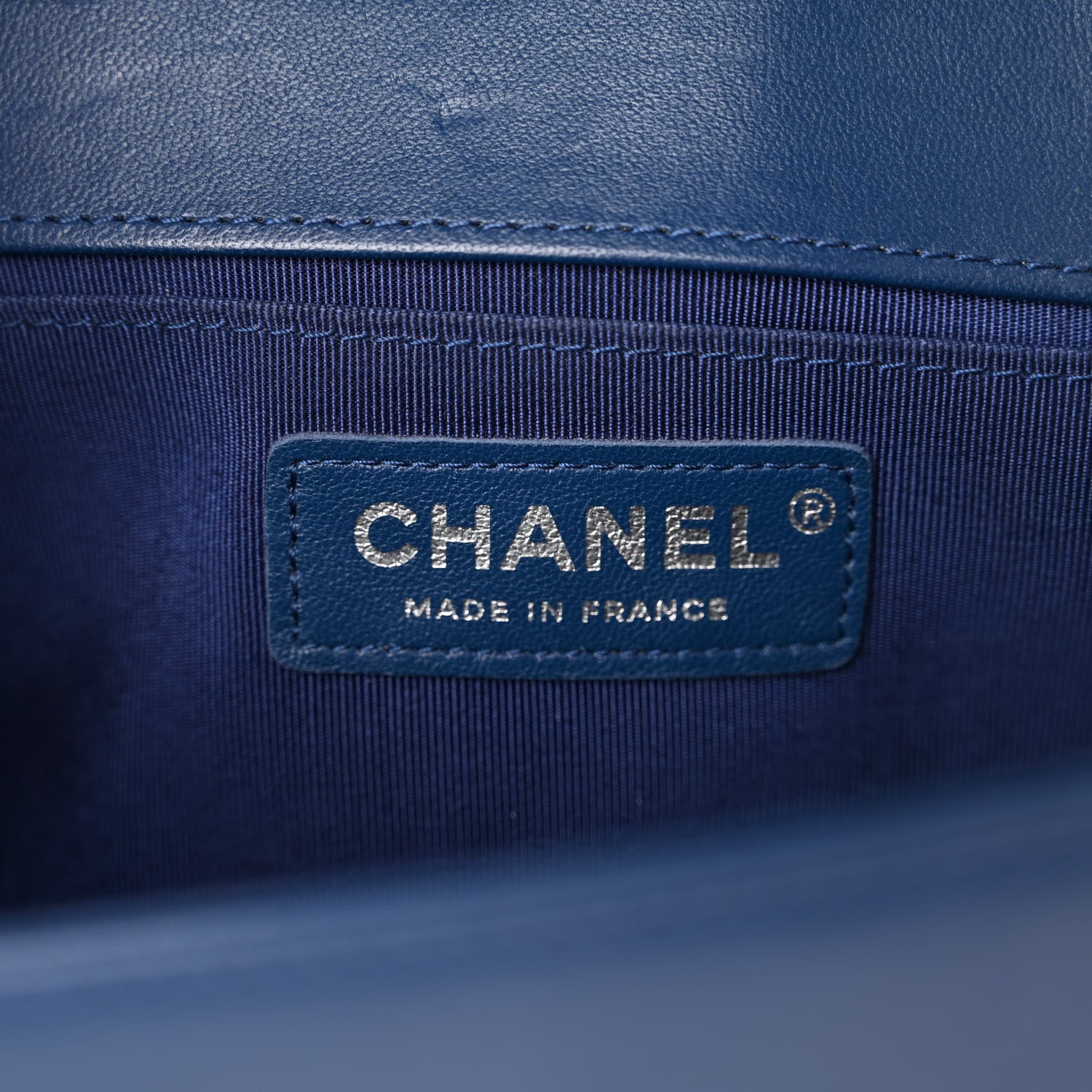 Chanel Lambskin Quilted Medium Boy Flap Blue 6 of 12