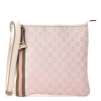 Gucci Monogram Web Jolicoeur Charms Messenger Pink 1 of 10