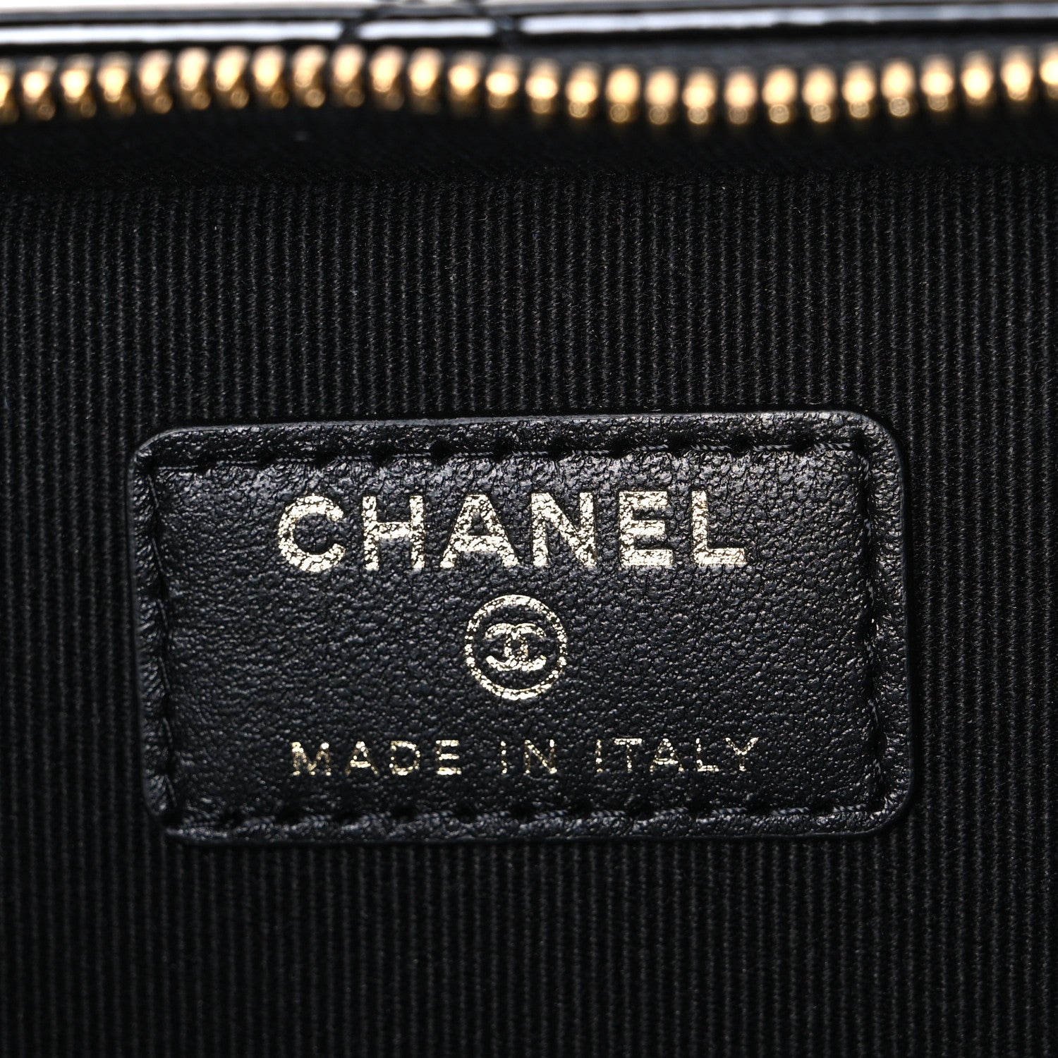 Chanel Patent Quilted Top Handle Vanity Case Black 5 of 9