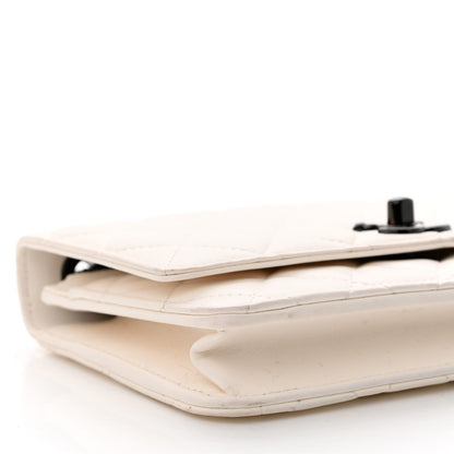Chanel Lambskin Quilted Trendy CC Wallet On Chain WOC White 10 of 13
