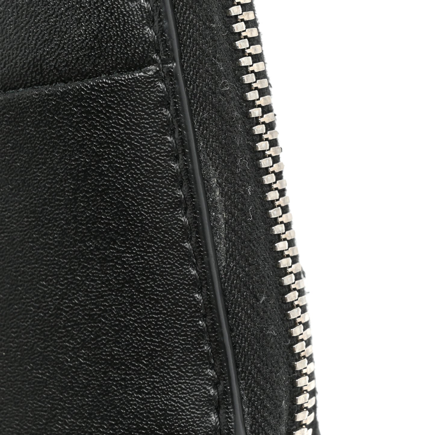 Nappa Maxi Intrecciato Zip Around Wallet Black