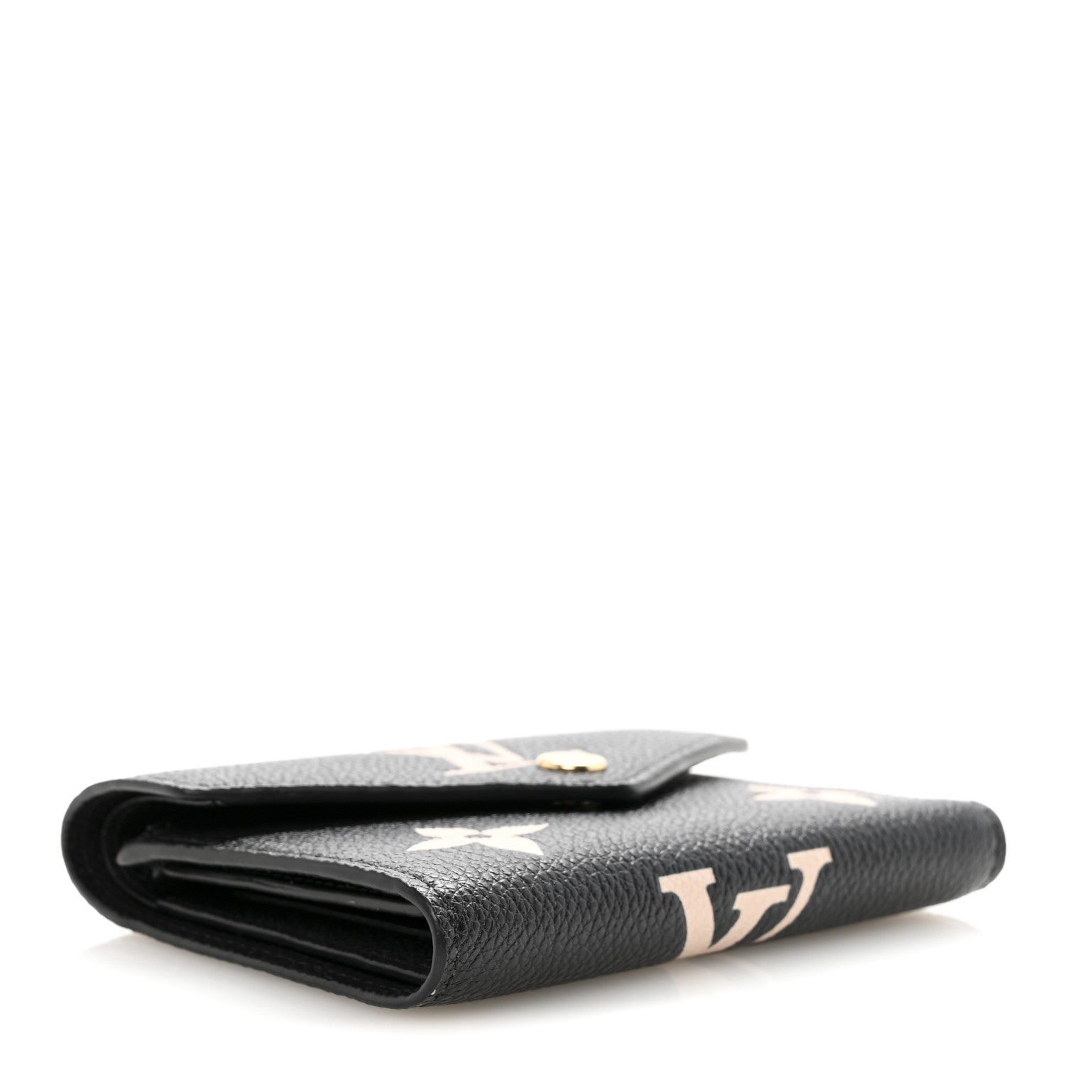 Louis Vuitton Empreinte Monogram Giant Victorine Wallet Black Beige 4 of 7