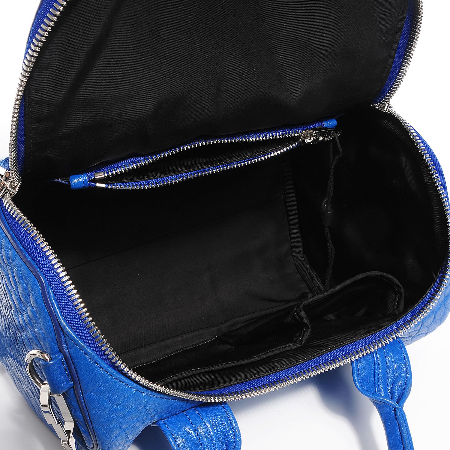 Alexander Wang Pebbled Lambskin Rockie Royal w Silver Hardware 5 of 7