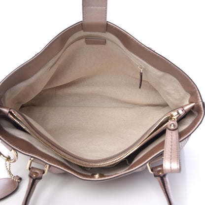 Gucci Metallic Microguccissima Medium Sukey Top Handle Tote Light Pink 6 of 11