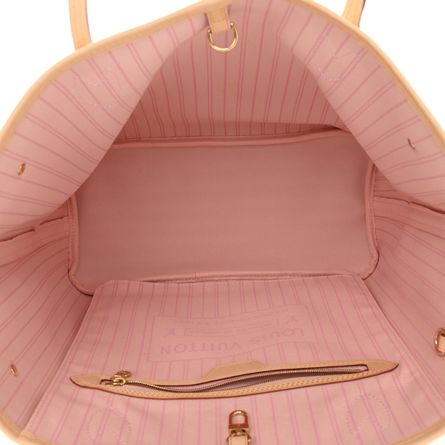 Damier Azur Neo Neverfull MM Rose Ballerine