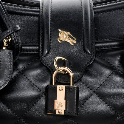 Burberry Leather Quilted Satchel Black 3 of 9